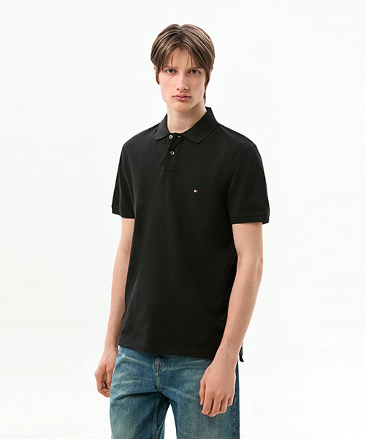 타미힐피거(TOMMY HILFIGER) 1985 레귤러 핏 반팔 폴로 셔츠 (T12G1TKT060MT2BDS)