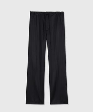 COLETA WOOL LIQUID TROUSERS SATIN BLACK