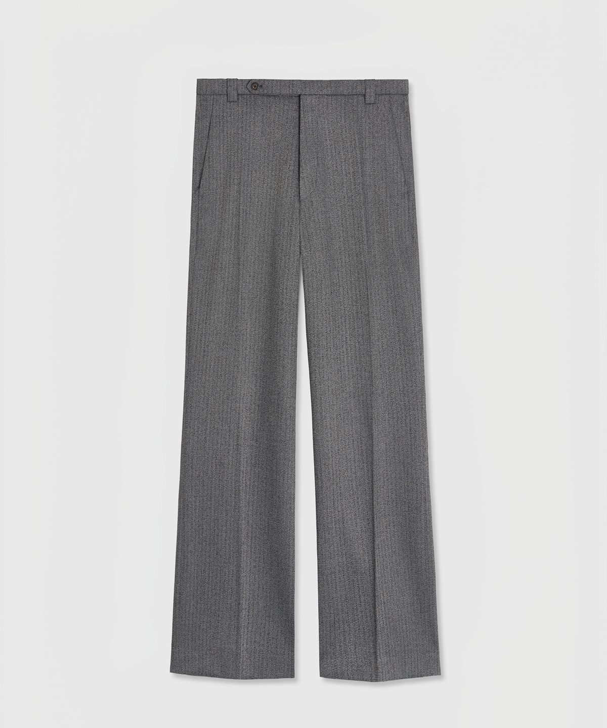타일레(TAILLE) FONTA WOOL DRESS TROUSERS GRAPHITE HERRINGBONE