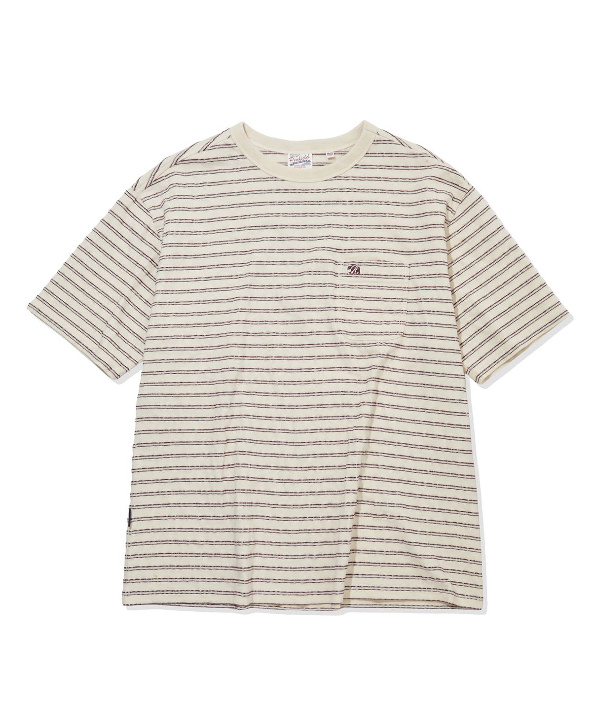 펜필드(PENFIELD) 센티넬 스트라이프 포켓 티셔츠 아이보리_FS2KT58U