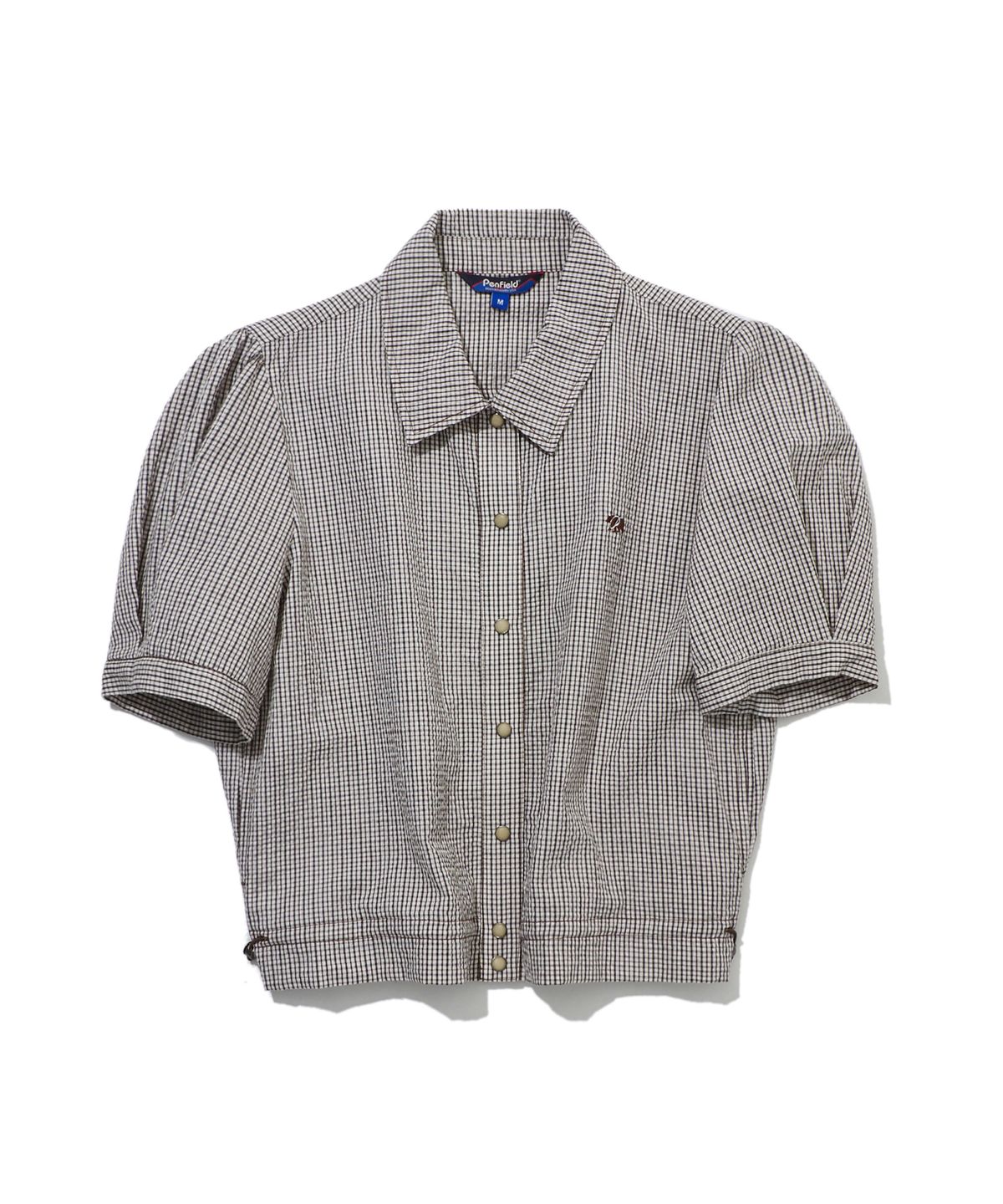 펜필드(PENFIELD) 깅엄체크 셋업 셔츠 브라운_FS2WR91F