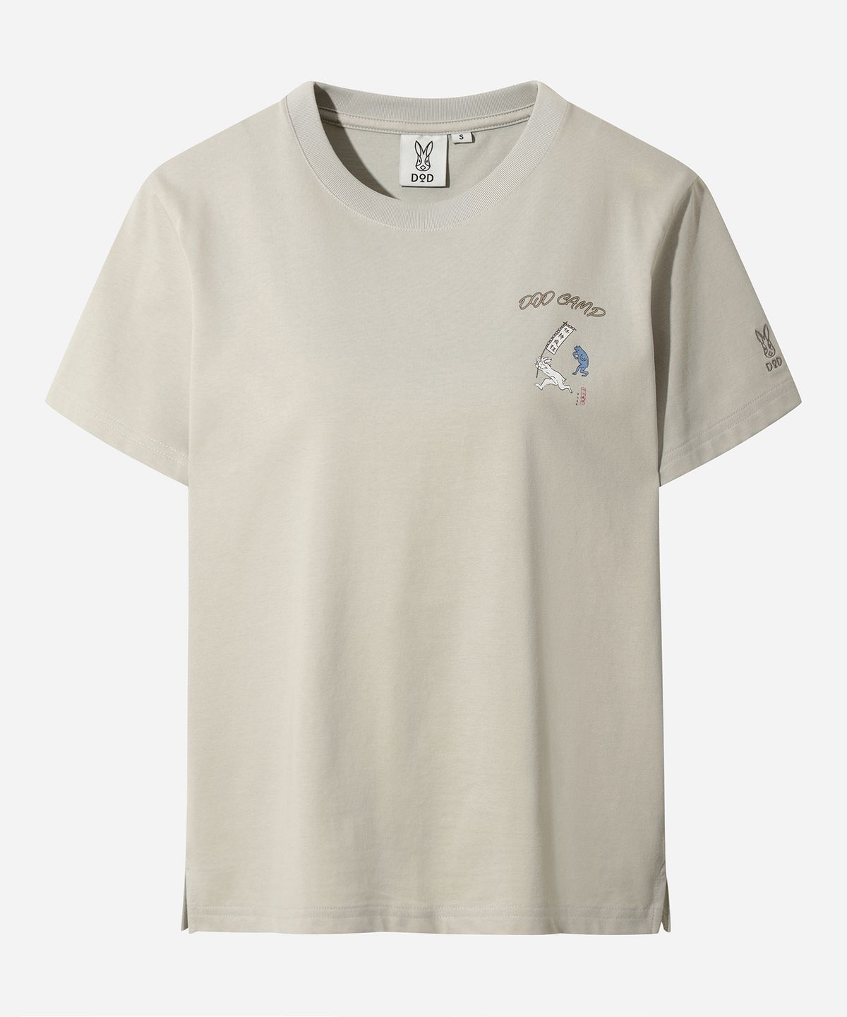 디오디(DOD) 여성) 토락원 가마보코 반팔 티셔츠(BEIGE)