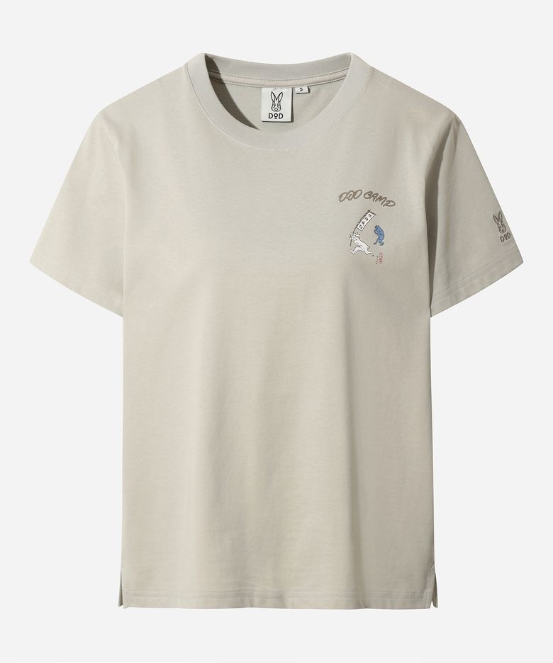 여성) 토락원 가마보코 반팔 티셔츠(BEIGE)