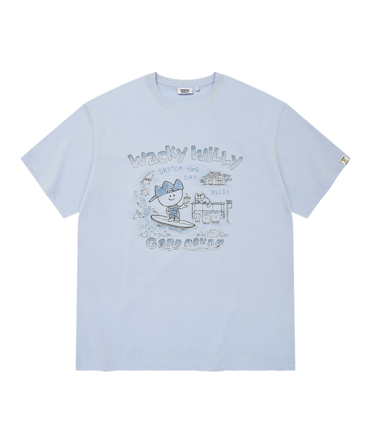 와키윌리(WACKY WILLY) 키키 트레블 시리즈 강릉 티셔츠 블루