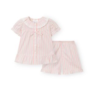 여아동 H143 제퍼 반소매 파자마 세트