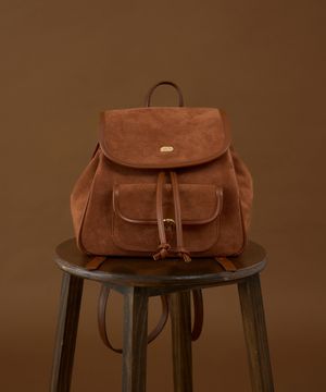 멜브아 스웨이드 백팩