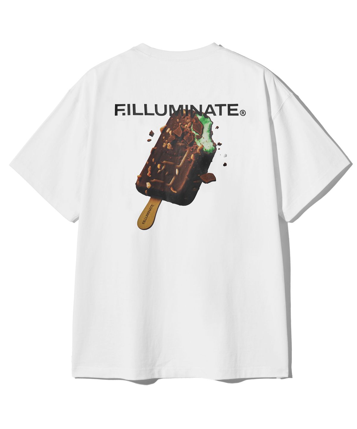 필루미네이트(FILLUMINATE) 어센틱 민트 초코 티셔츠-화이트