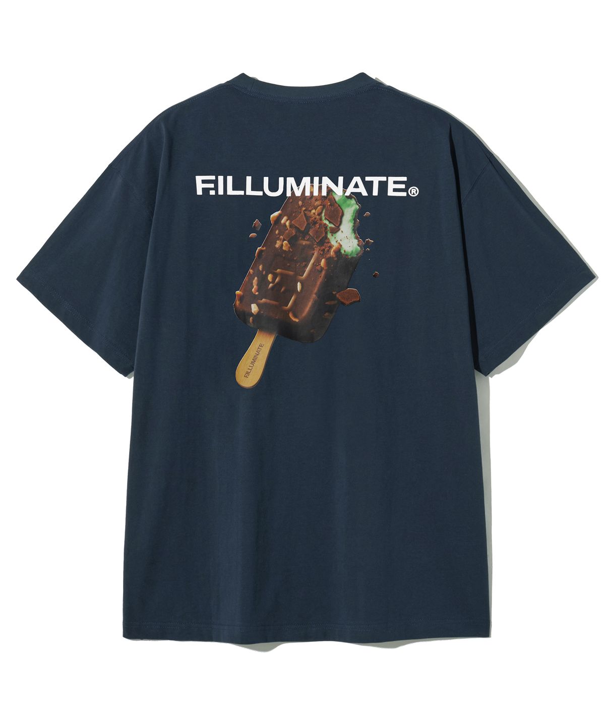 필루미네이트(FILLUMINATE) 어센틱 민트 초코 티셔츠-네이비