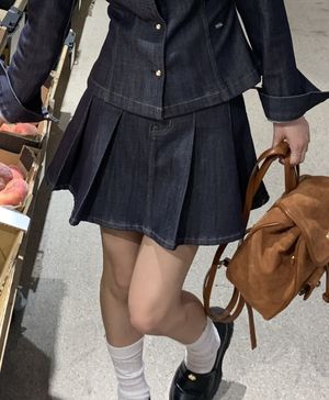 엔더 데님 스커트