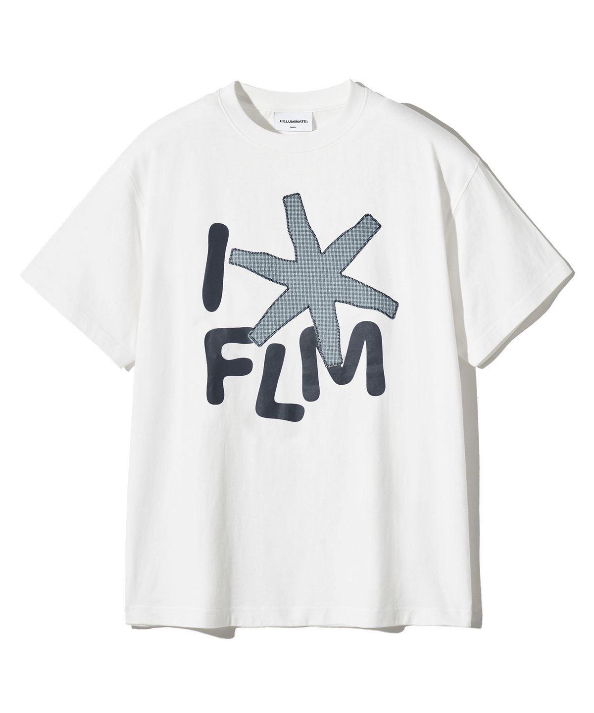 필루미네이트(FILLUMINATE) FLM 아플리케 티셔츠-화이트