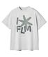FLM 아플리케 티셔츠-라이트그레이