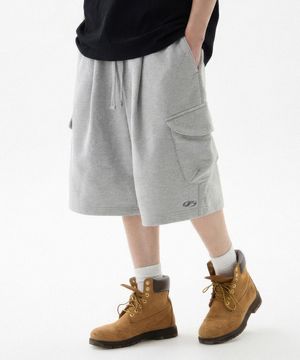 카고 버뮤다 스웨트 쇼츠-멜란지그레이