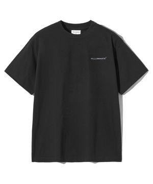 쿨 코튼 스몰 어센틱 로고 티셔츠-블랙