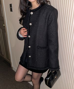 카밀리 트위드 자켓