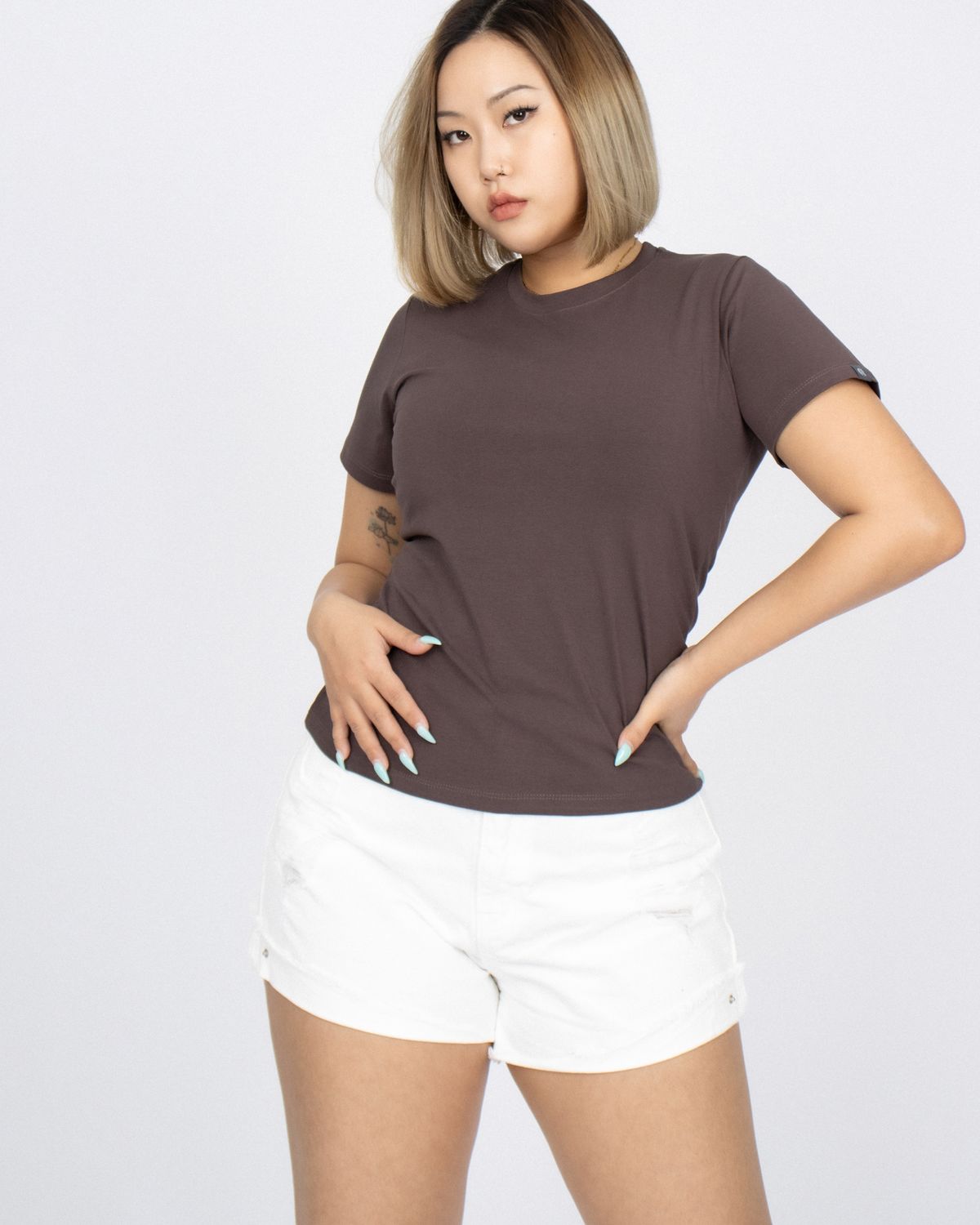 쿨시스(COOLSIS) CS C-BASIC LONG TOP-015 (BROWN)