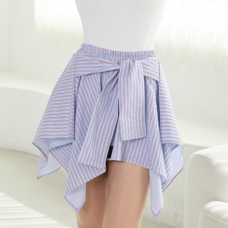 스트라이프 셔츠 스커트 Stripe Shirt Skirt (Stripe)