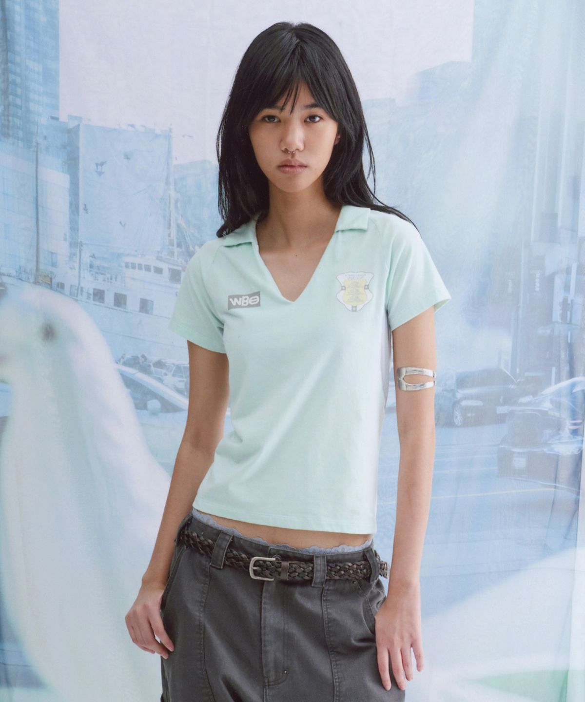 웰빙익스프레스(WELLBEING EXPRESS) Cotton Football Half Sleeve Mint