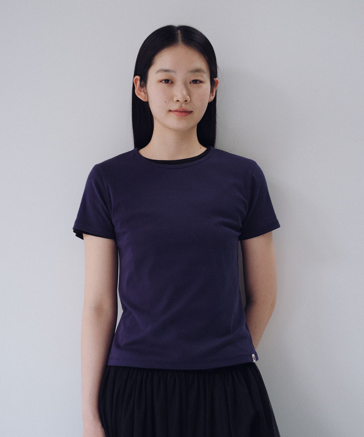 오헤시오(OHESHIO) BASIC STANDARD T-SHIRT, NAVY