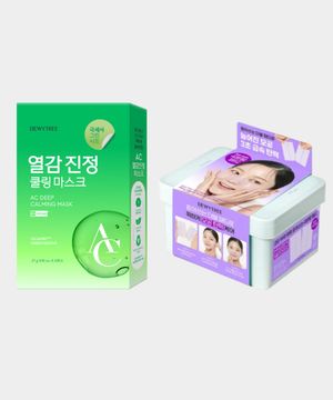 AC 열감진정 마스크 10매+픽앤퀵 콜라겐 더블패드