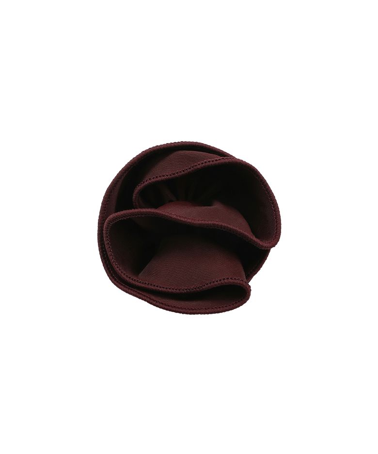 Nylon flower corsage BURGUNDY
