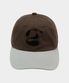 시그니처 심볼 로고 아플리케 투톤 레이어드 볼캡 [브라운]