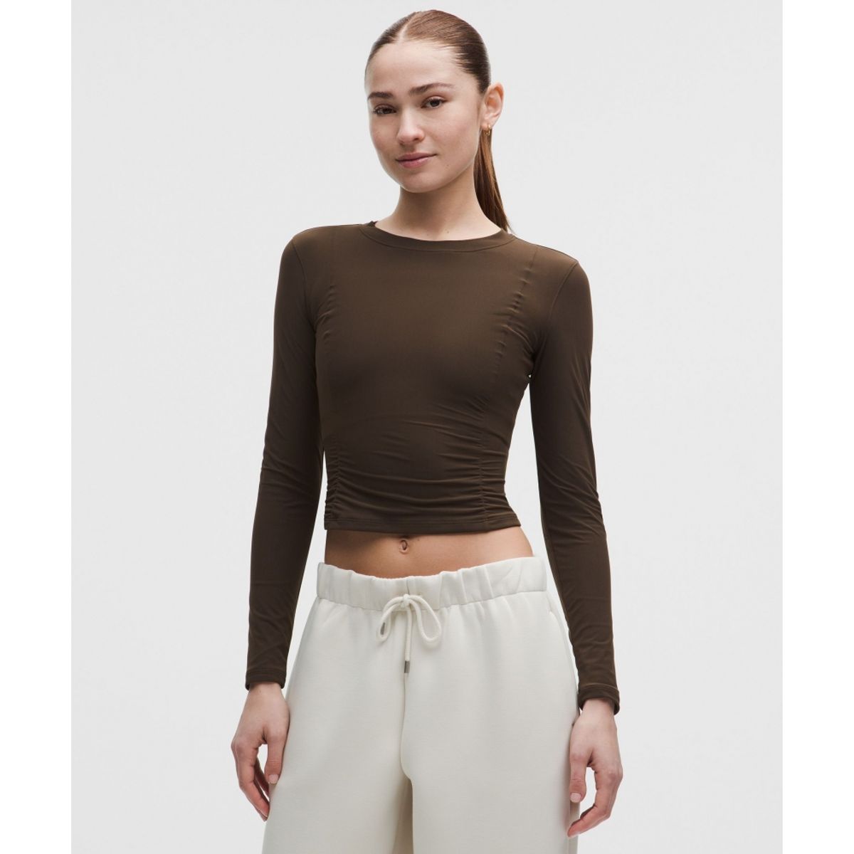 룰루레몬(LULULEMON) Nulu 위드 메쉬 오버레이 롱슬리브 셔츠  WALC