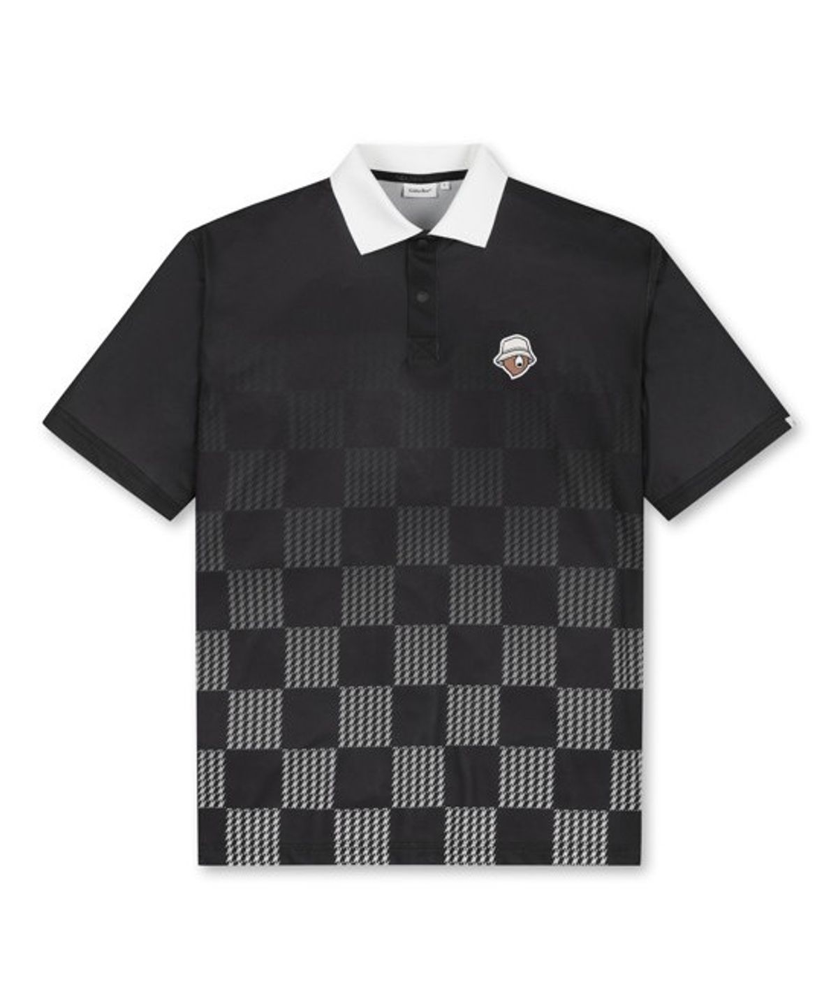 골든베어(GOLDEN BEAR) (M) Lightweight Printed Collar T-shirt G4TAM26341BKX
