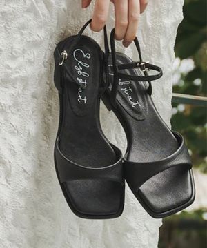 천연 가죽 베이직 샌들 EBAL157334