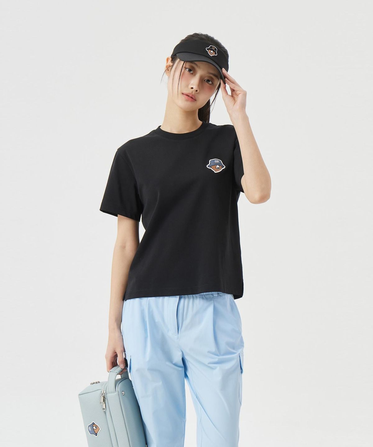 골든베어(GOLDEN BEAR) (M) Back Graphic Crew-neck T-shirt G4TAM26441BKX