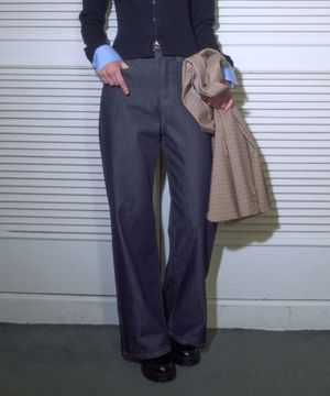 포이드 와이드 데님팬츠