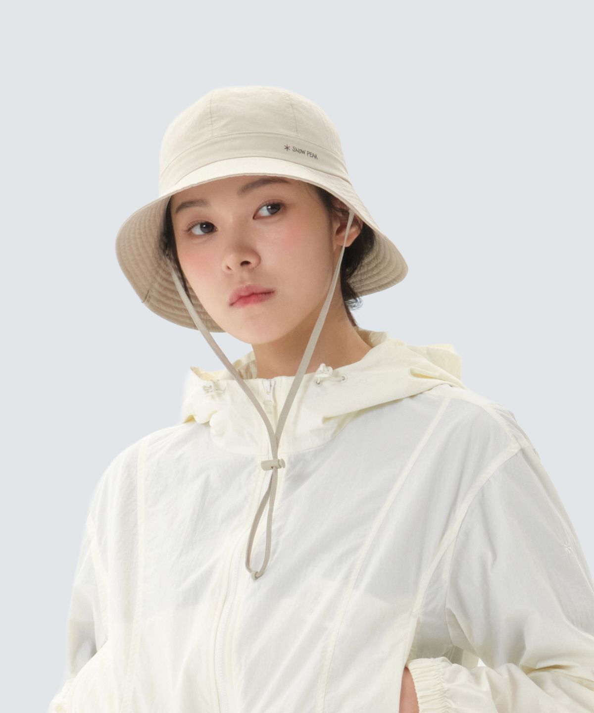 스노우피크 어패럴(SNOWPEAK APPAREL) 에코 타슬란 7패널 와이드 햇 (S26MUFBH72) Light Beige