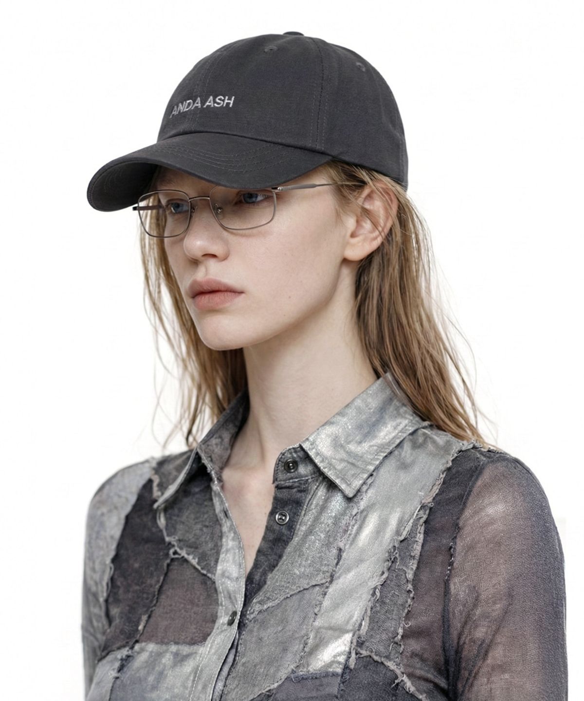 앤어애쉬(ANDAASH) ANDAASH logo ball cap CHARCOAL
