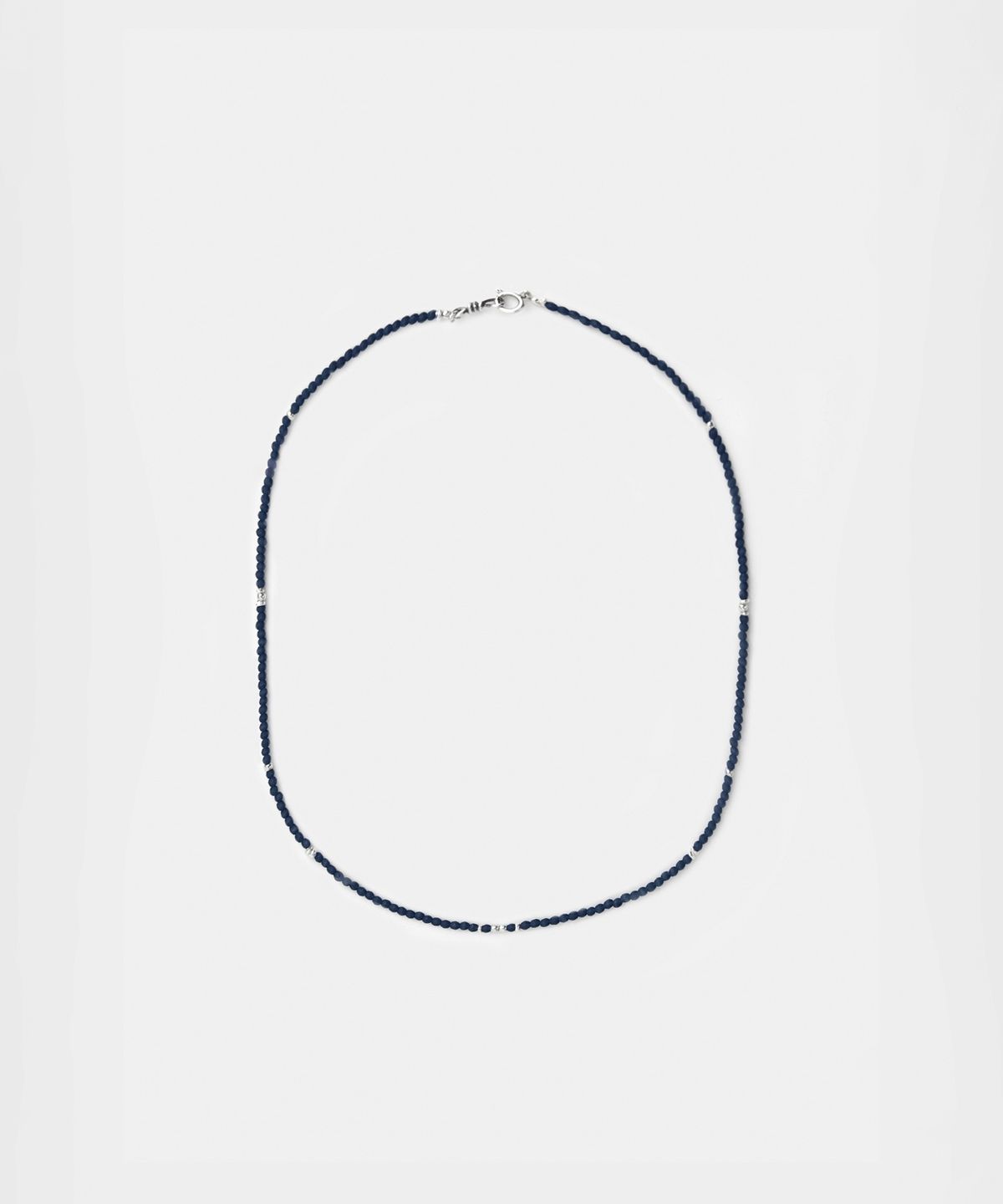 유스(YOUTH) Thin Beads Necklace - Navy