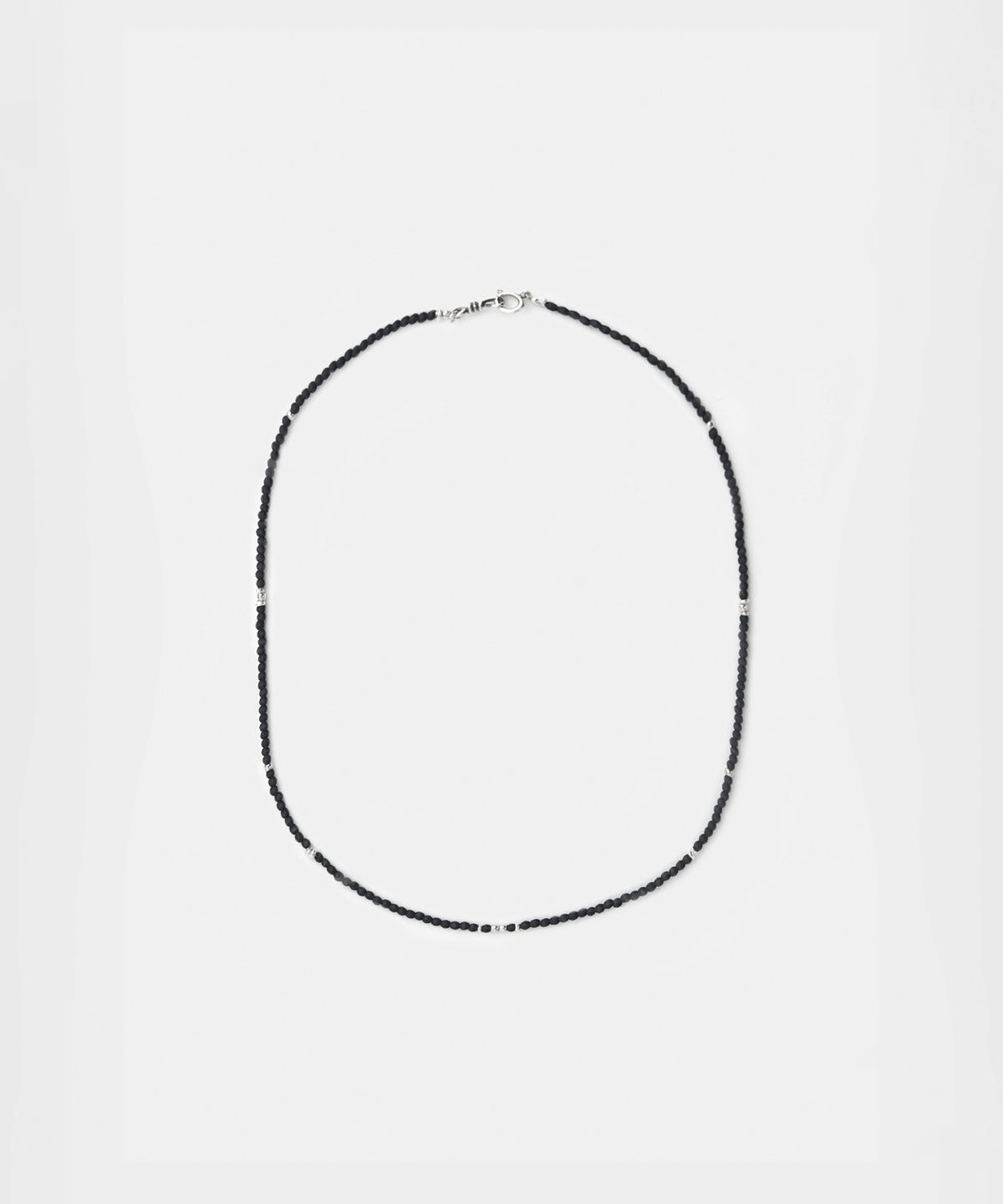 유스(YOUTH) Thin Beads Necklace - Black