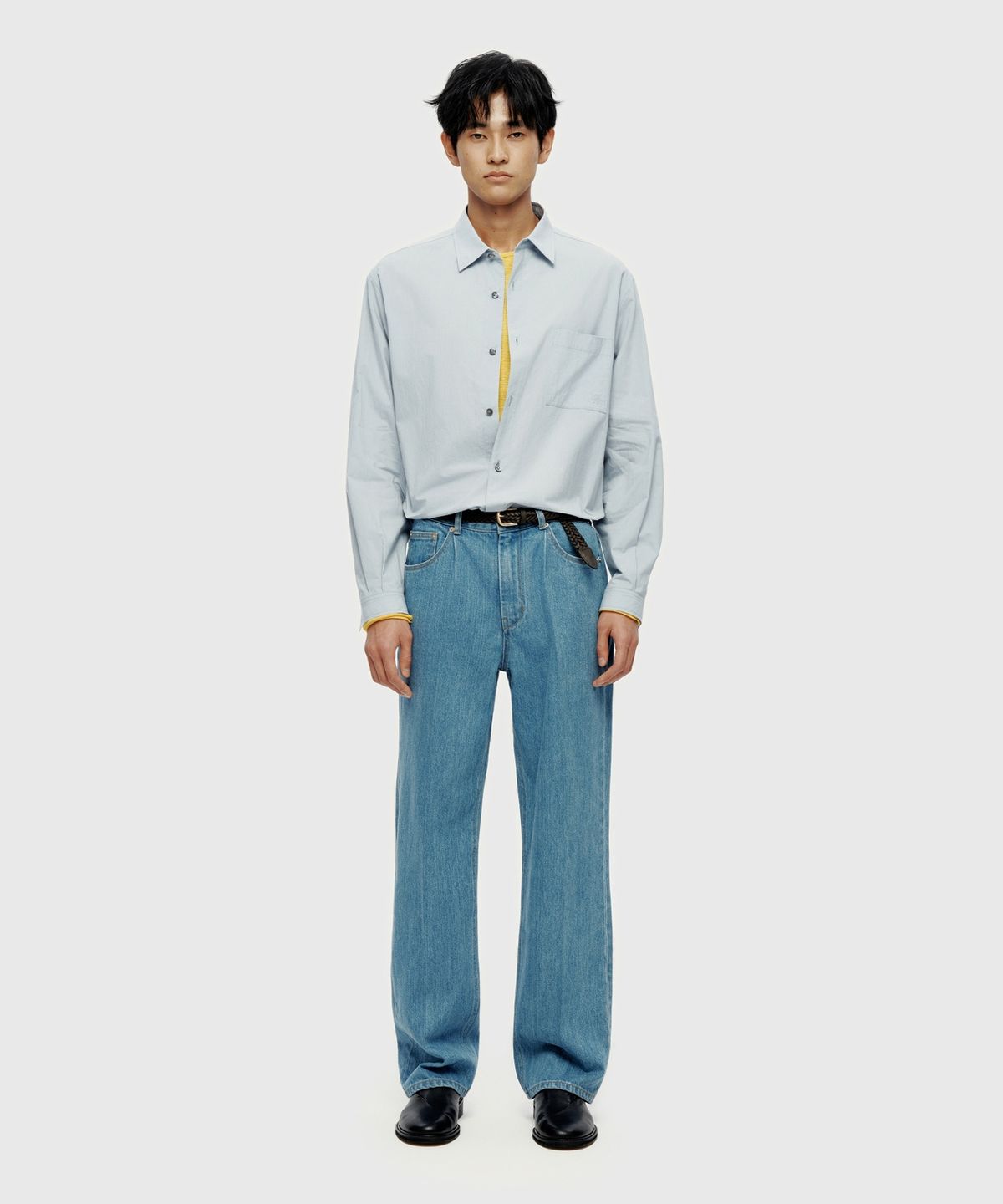 유스(YOUTH) Structured Denim Pants - Blue