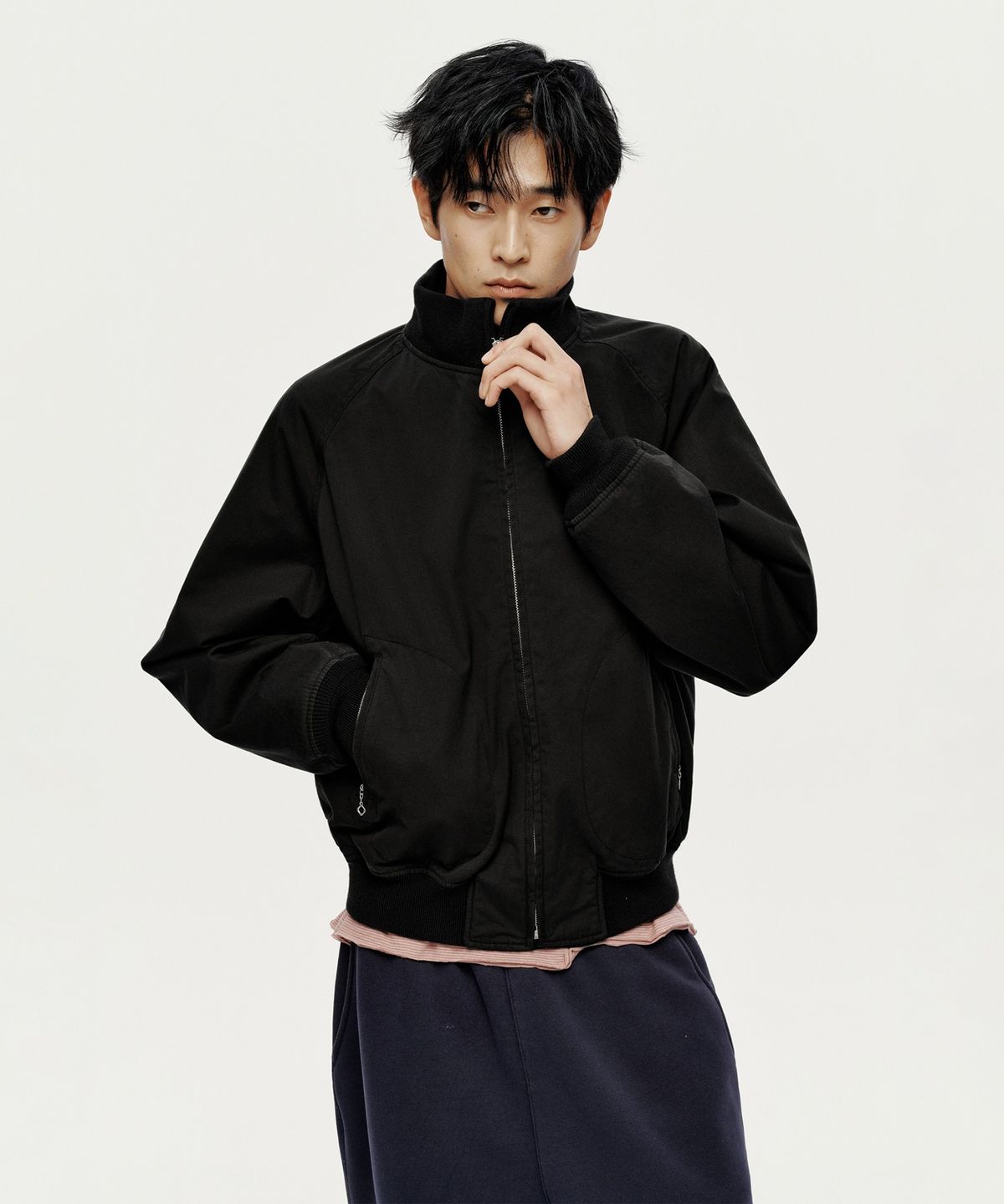 유스(YOUTH) Washed Tanker Jacket - Black