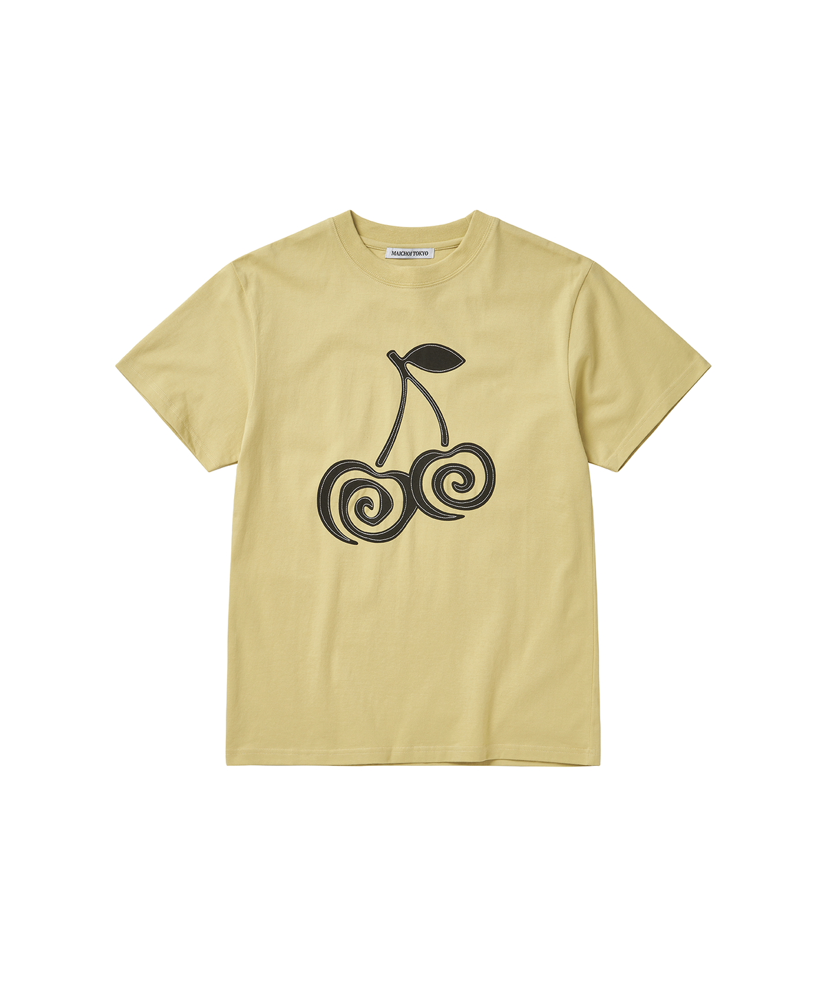 마이초이도쿄(MAICHOI TOKYO) MAICHOI Essential Cherry T-Shirt Mustard