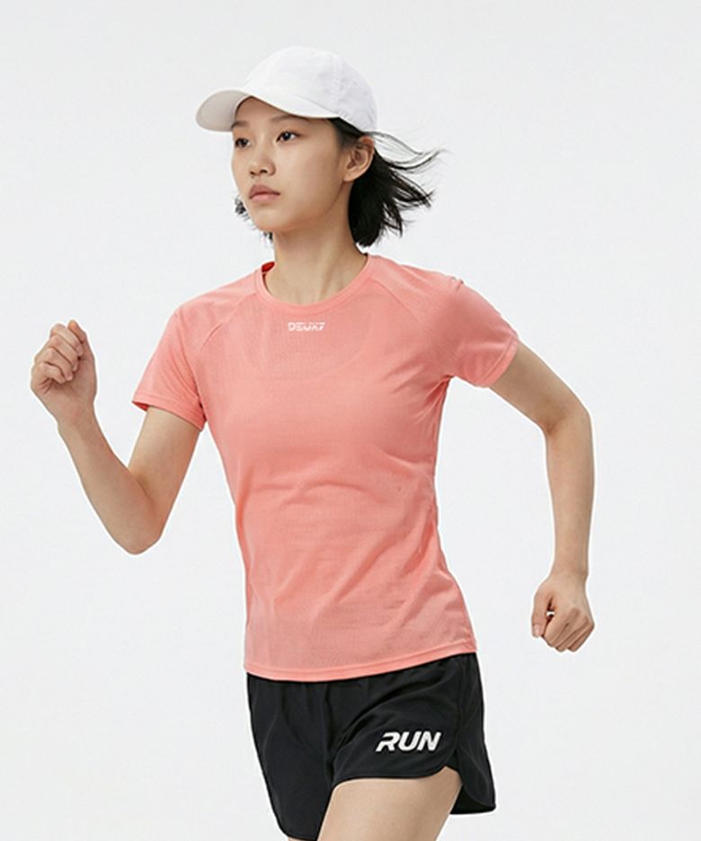 트레이닝 반팔 피치 코랄W