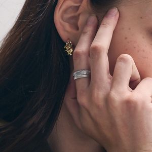 럭스 셰브론 오픈 반지