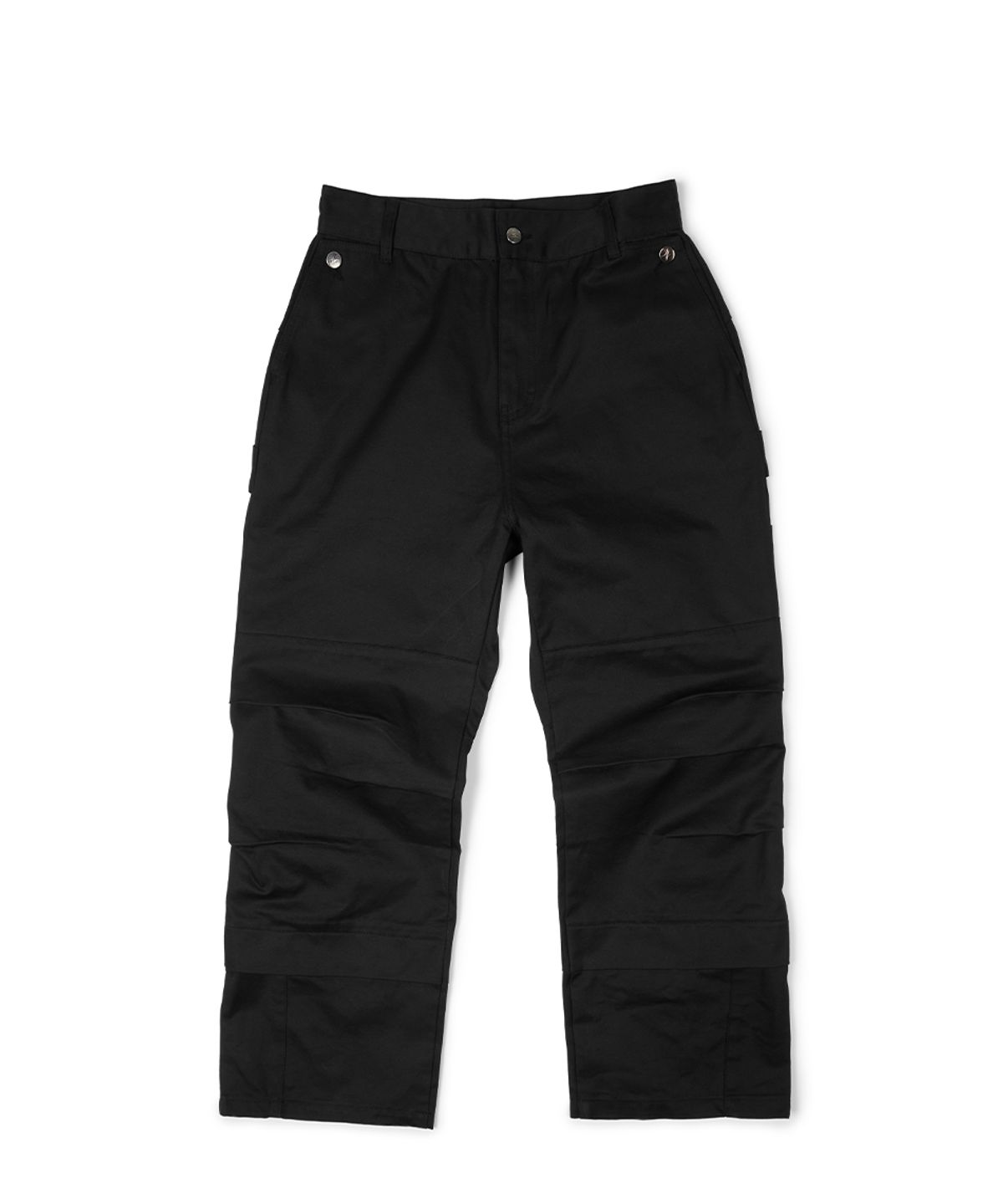 이티씨이(ETCE) SIDE SNAP BACK LOGO PANTS (BLACK)