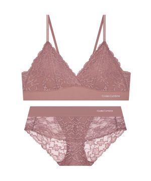 레이스가든 프리컷 브라렛 팬티 세트_애쉬핑크