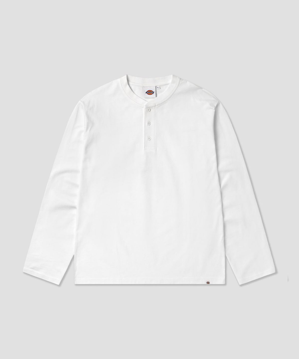 디키즈(DICKIES) 베이직 헨리넥 롱슬리브 White