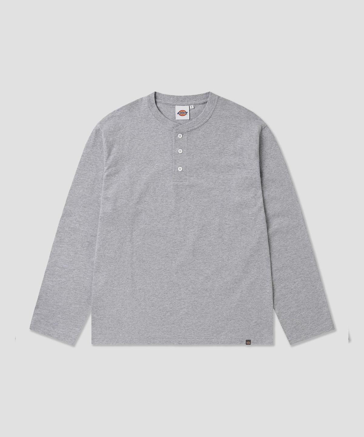 디키즈(DICKIES) 베이직 헨리넥 롱슬리브 Grey