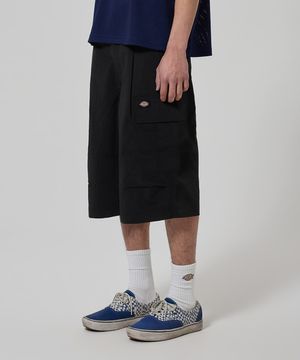 라이트 나일론 카고 버뮤다 팬츠 Black