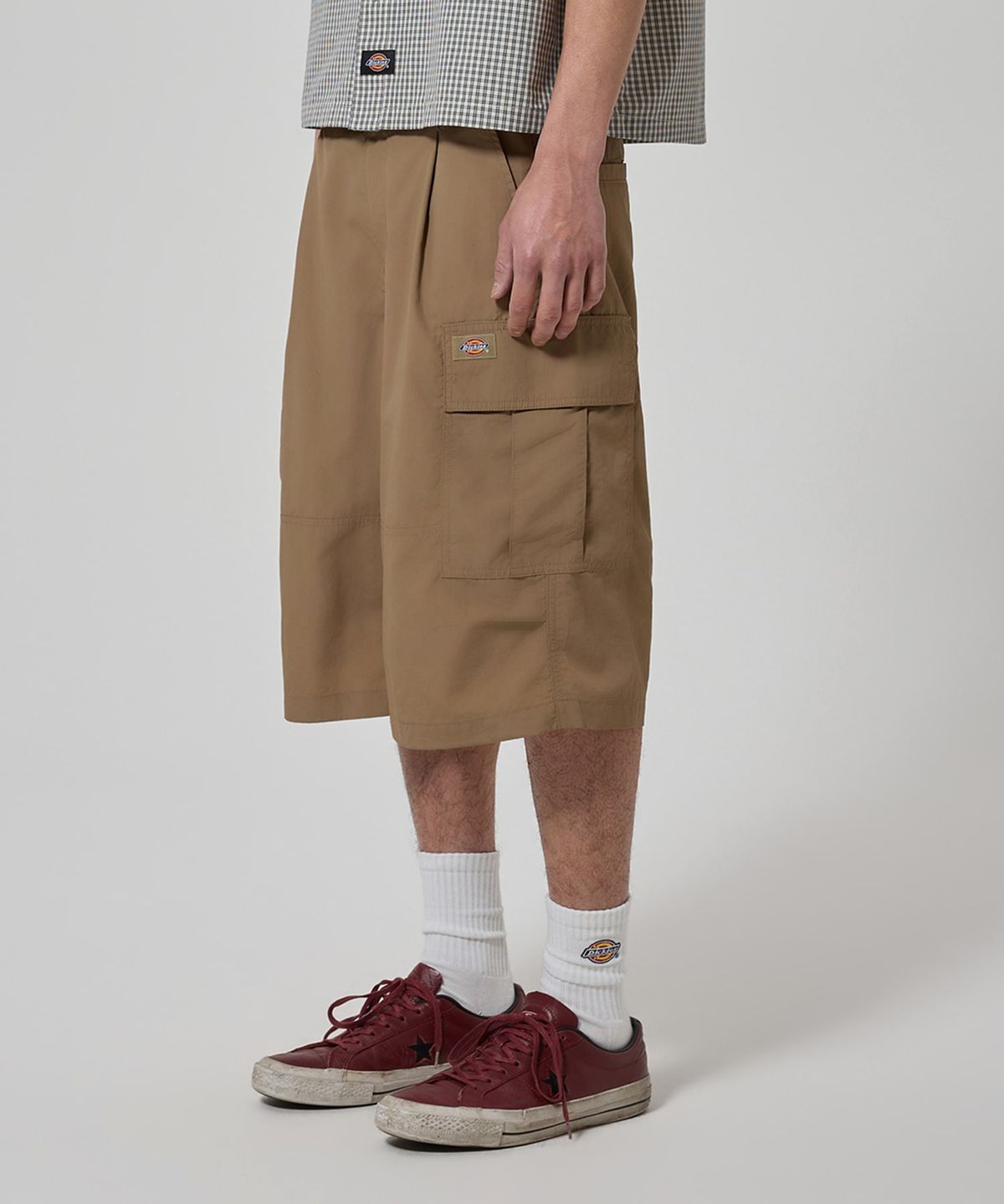 디키즈(DICKIES) 라이트 나일론 카고 버뮤다 팬츠 Khaki