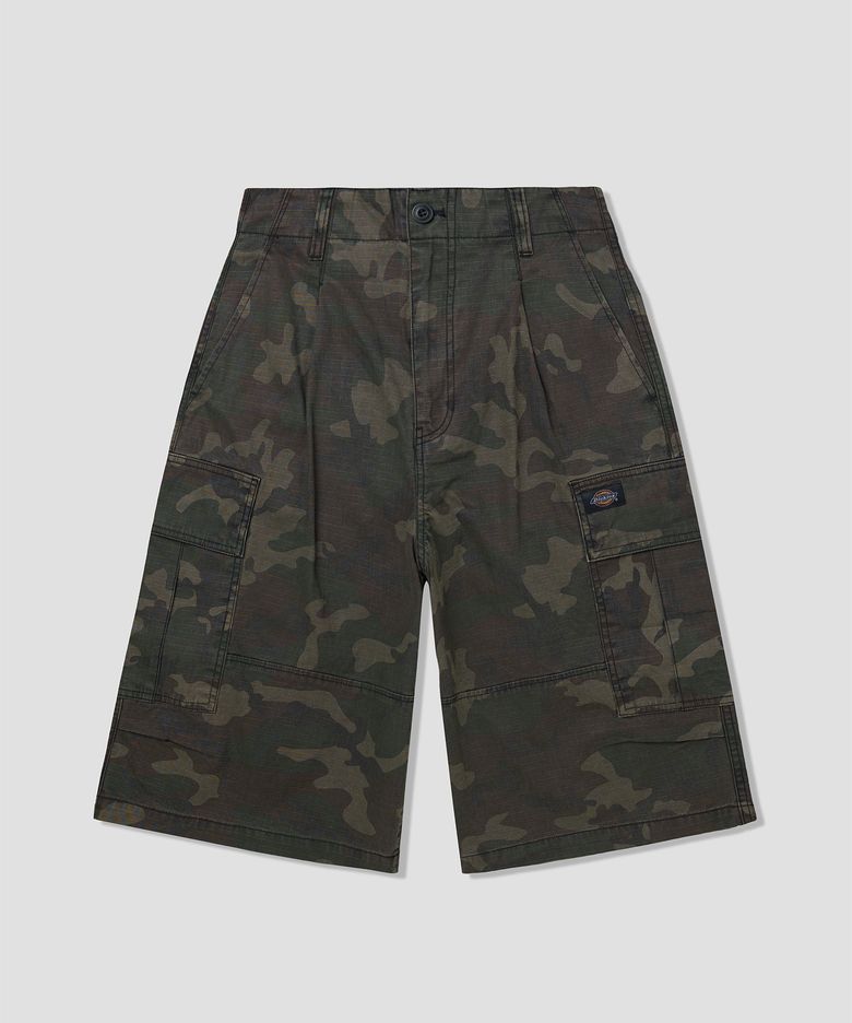 워시드 트윌 카고 쇼츠 Dyed Camo