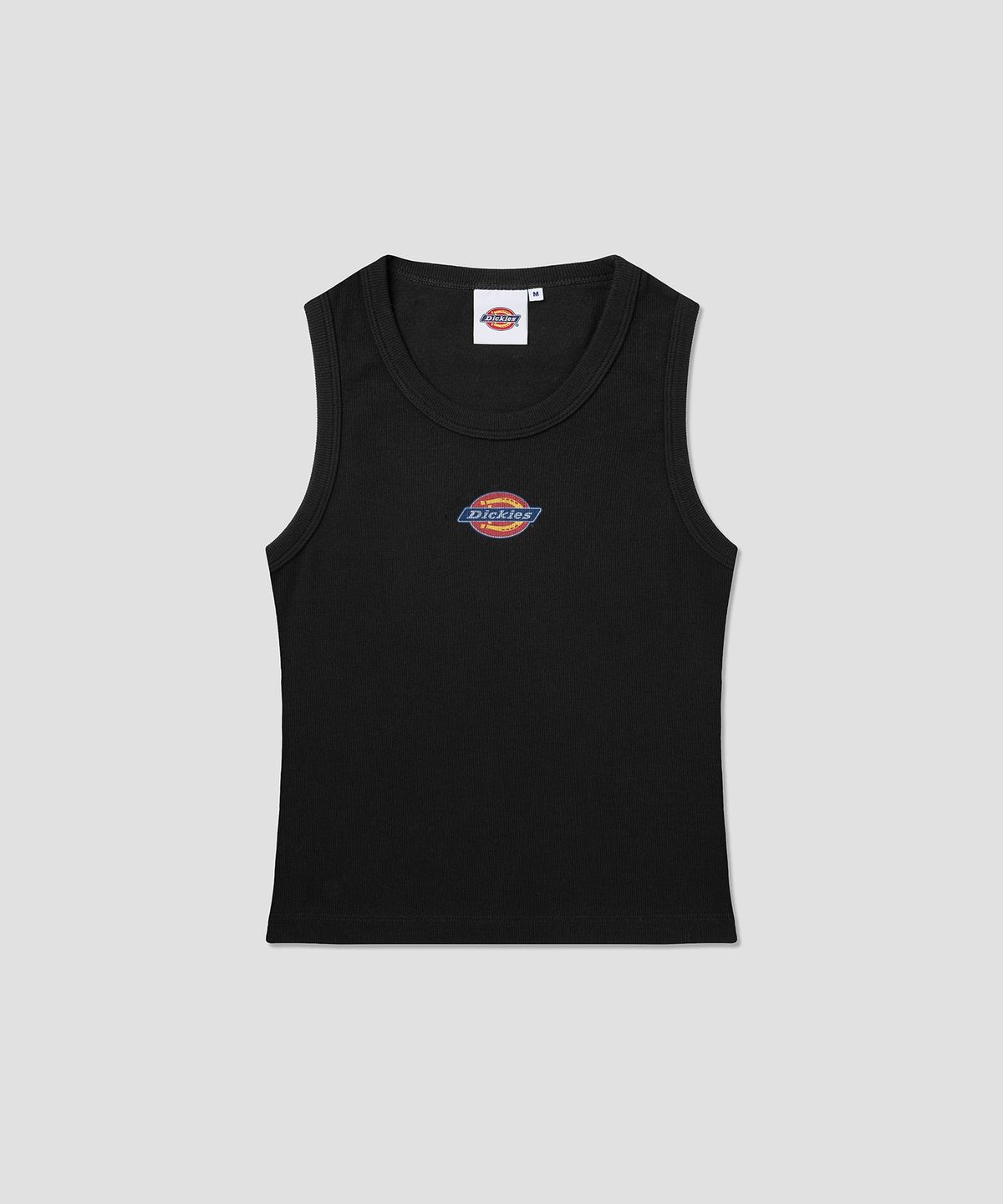 디키즈(DICKIES) 슬림핏 트리 로고 슬리브리스 Black