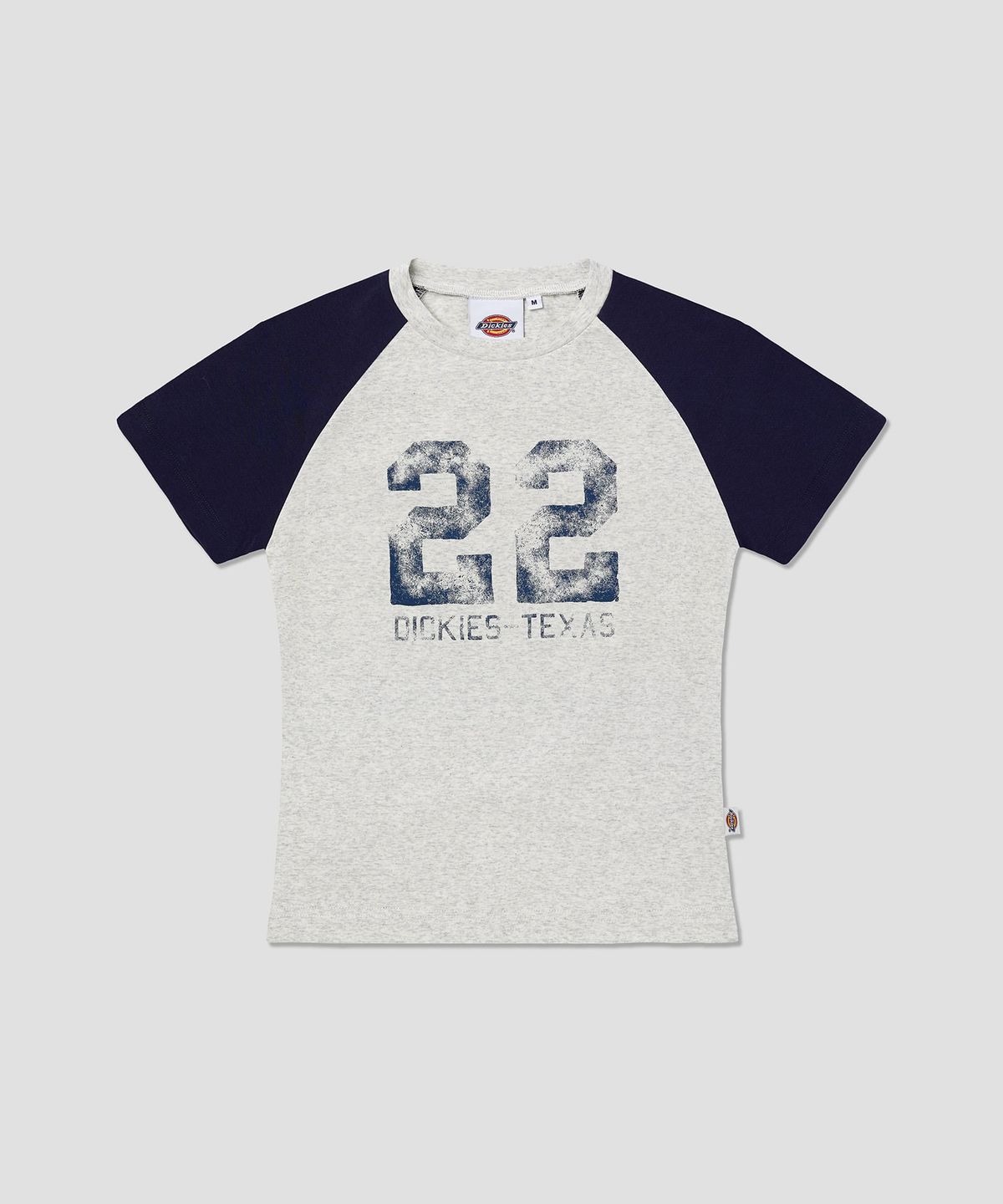 디키즈(DICKIES) 1922 텍사스 래글런 티셔츠 White Melange