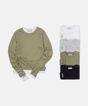 [2PACK] 소프트 베이직 무지 긴팔 티셔츠 2종 패키지