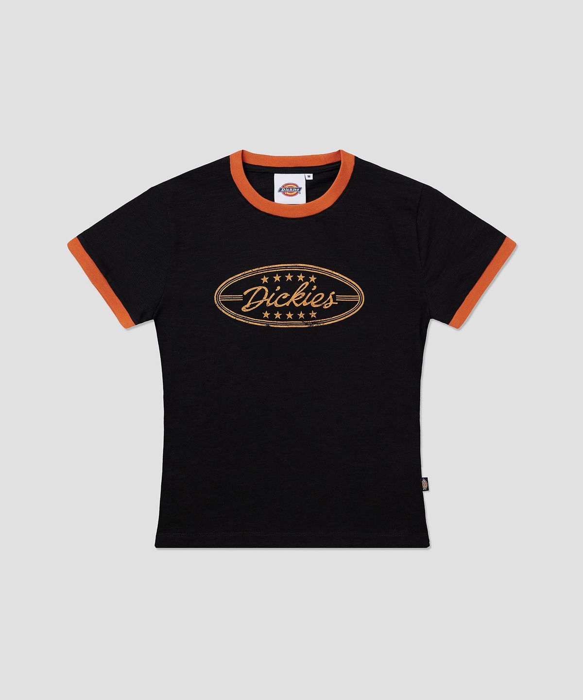 디키즈(DICKIES) 스타포인트 슬럽 링거 티셔츠 Black